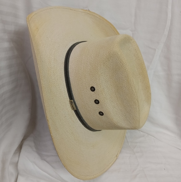 ATWOOD Straw Hat,Long Oval Style Kaycee , Natural Size 7 - Picture 1 of 13